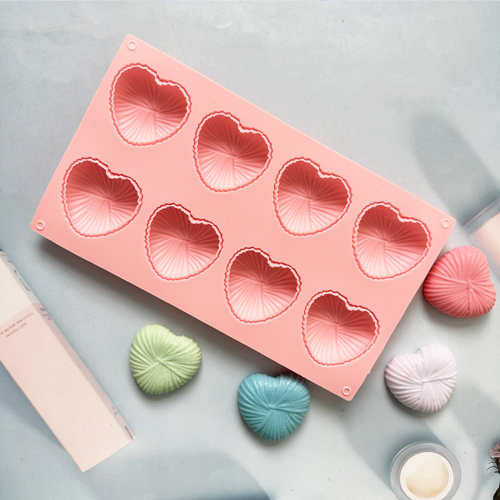 8 amor de lana 86 molde de silicona pastel helado pudín molde de postre jabón utensilios