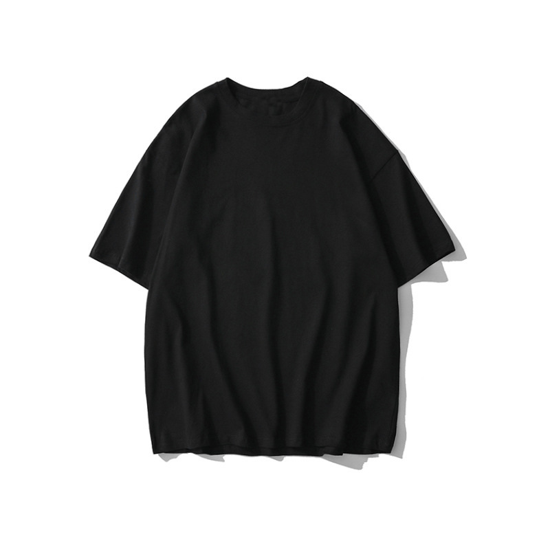 アメリカの純綿の黒い半袖のtシャツの女性の夏の新型のデザイン感の小さい大衆のゆったりしている大きいサイズの半袖の太ったMMの上着の潮|undefined