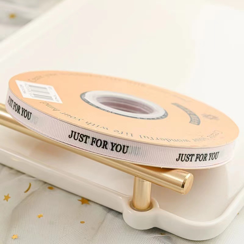 1cm cinta inglesa ramo caja de regalo embalaje hilo cinta de impresión sólo para usted flor cinta al por mayor