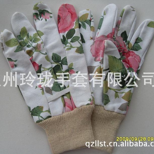 厂家批发供应LL09印花花园手套定 制