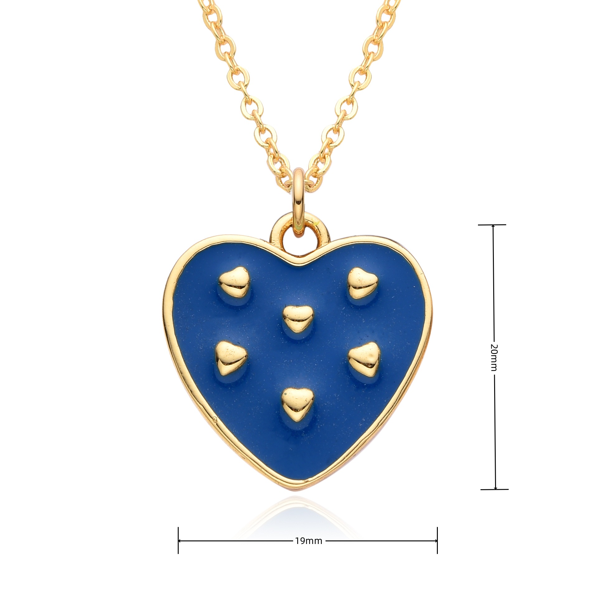 12g Weight Copper Pendant Material Pendant Necklace Classification Copper Chain Material 1 Piece Quantity Holiday, Daily, Street Occasion Copper Material Heart Shape Pattern Women's Gender Casual, Simple Style Style Copper Heart Shape Pendant Necklace 无