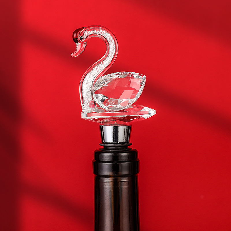 레드 다이아몬드 스완 레드 와인 스토퍼