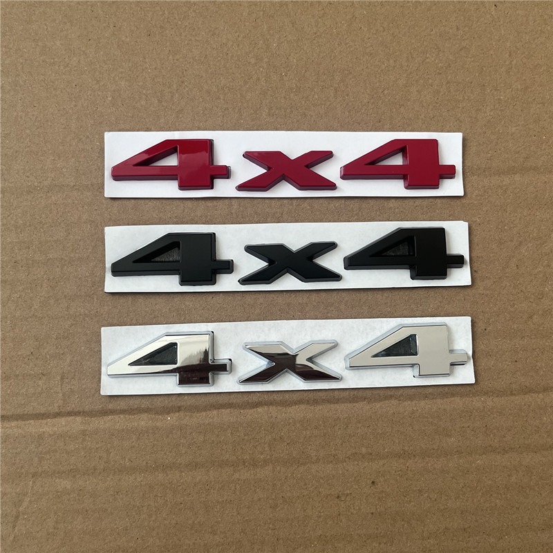 Véhicule tout-terrain à quatre roues motrices permanent, carrosserie métallique 4x4, modification personnalisée, badge arrière de voiture 4x4, décoration_voghion.com