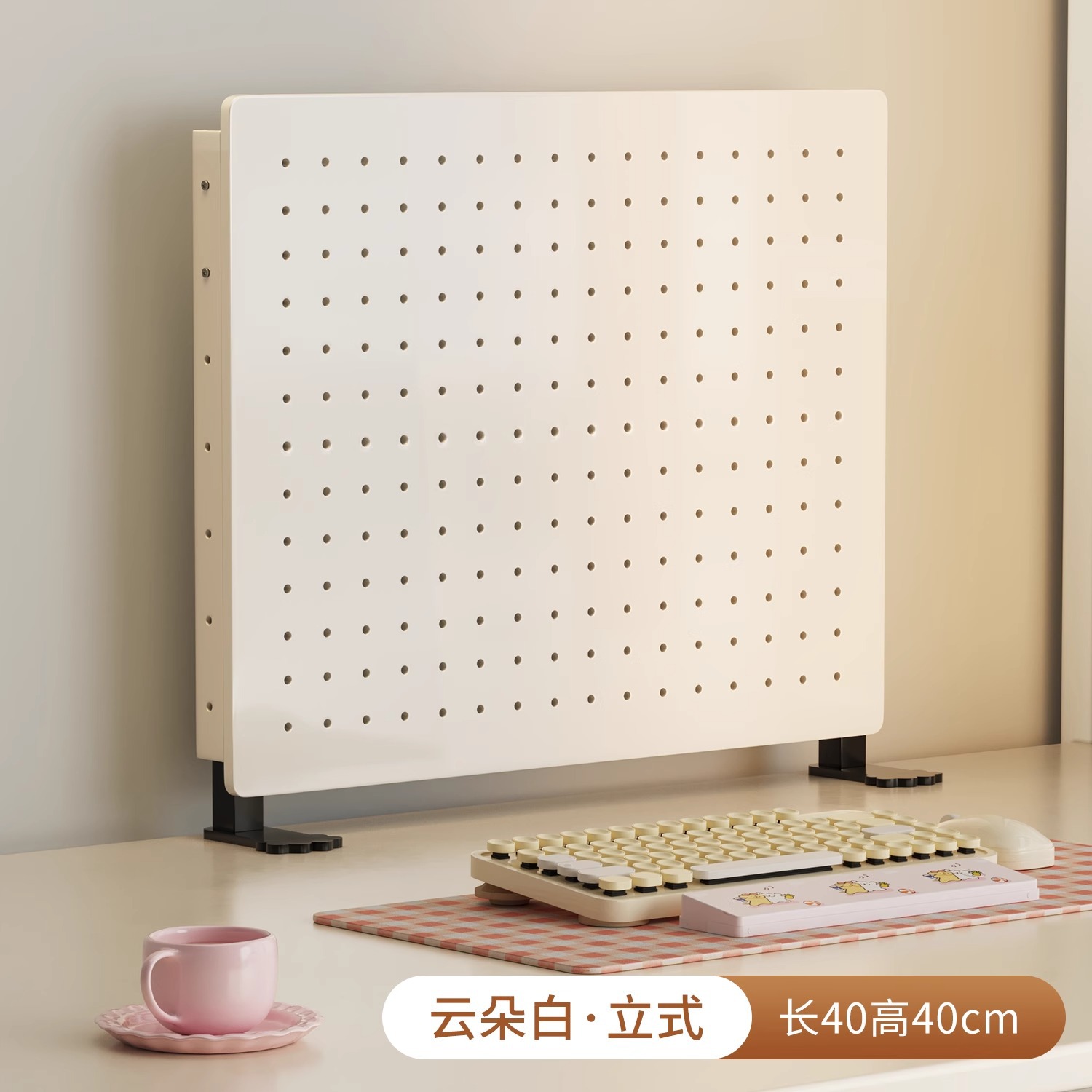 밀크화이트-세로형 40*40CM-싱글보드