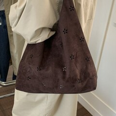 洋气复古腋大包包女2025新款磨毛质感托特包休闲大容量通勤单肩包