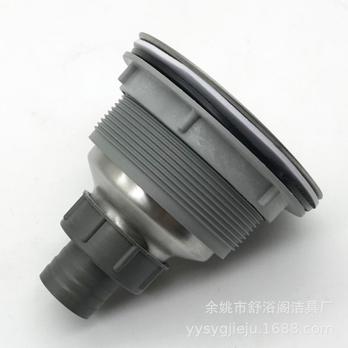Long Tooth Kitchen Stainless Steel Single and Double Sink Drainage Head Basket Drain Accessories Vegetable Basin Anti-Clogging Basket Strainer 