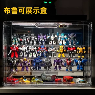 布鲁可专用展示盒盲盒手办亚克力展示架积木奥特曼透明防尘收纳柜