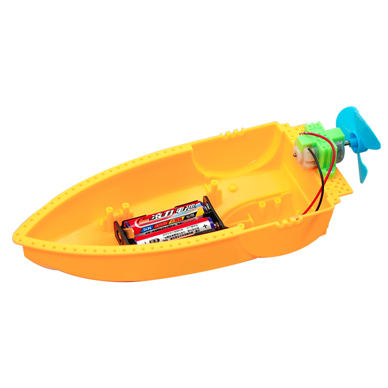 Kindergarten ciencia experimento juguete bricolaje modelo hecho a mano viento barco escuela primaria ciencia y tecnología material de pequeño productor