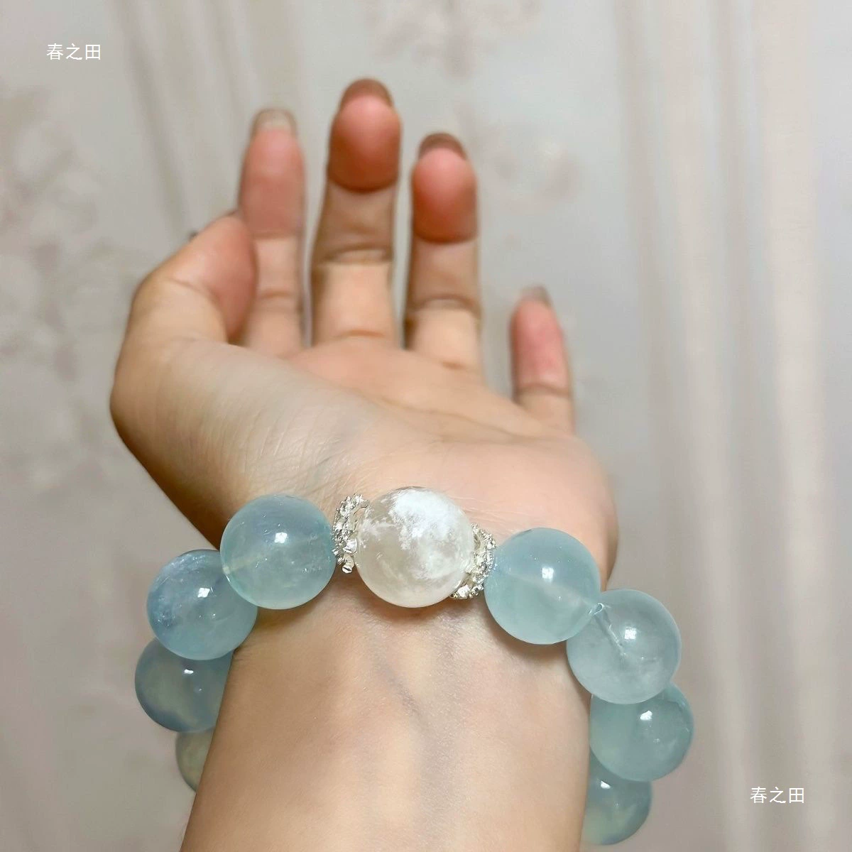 Органическая сапфировая марка подлинный белый кристалл, кристал bracelet
