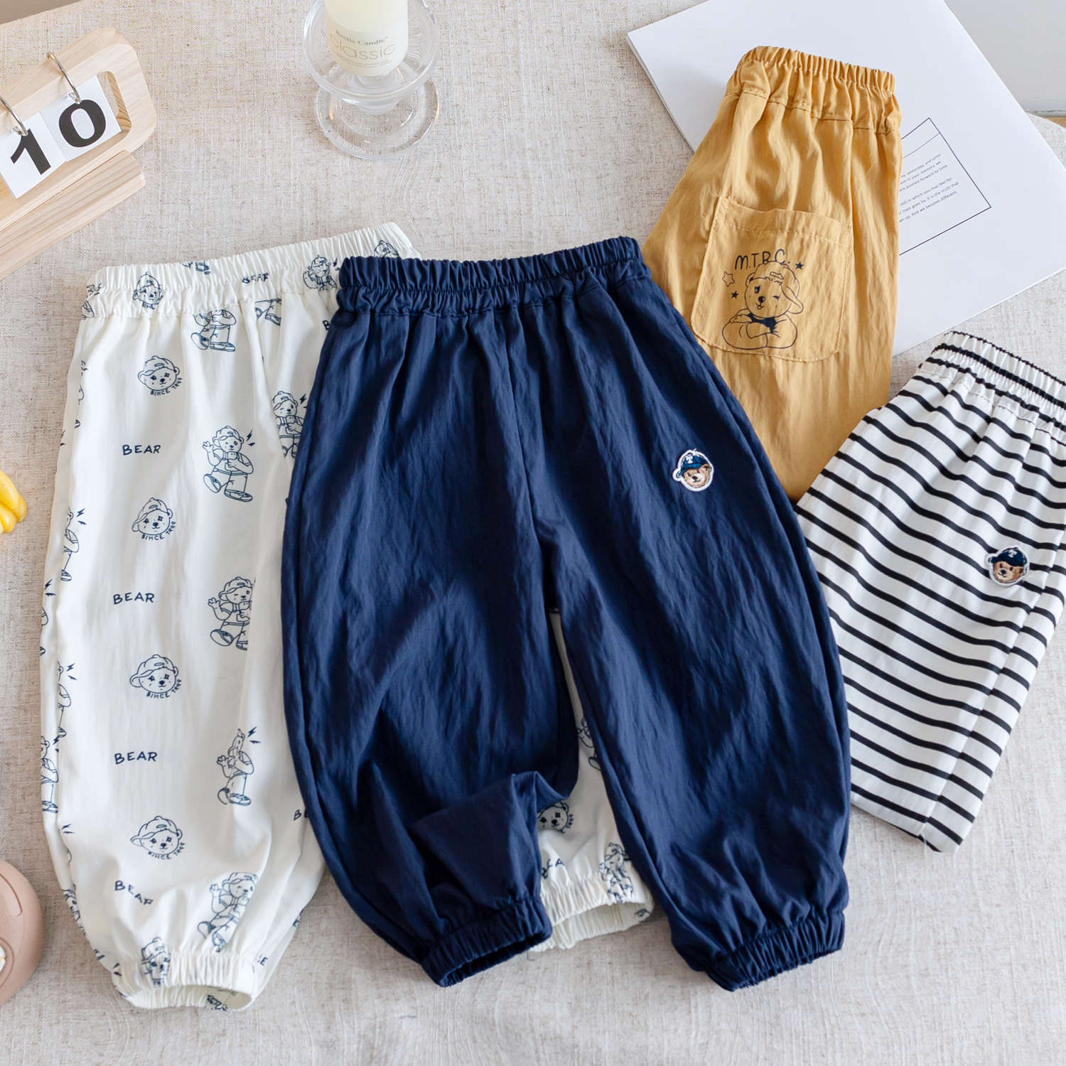 Boys' Pants Summer 2025 New Children's Summer Thin Long Pants Baby Summer Pure Cotton Toddler Summer Style Anti-E18