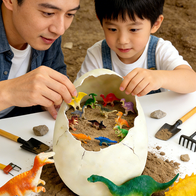 Extra large dinosaur egg archaeological excavation fossil children's puzzle assembly stall toy digging treasure blind box DIY wholesale