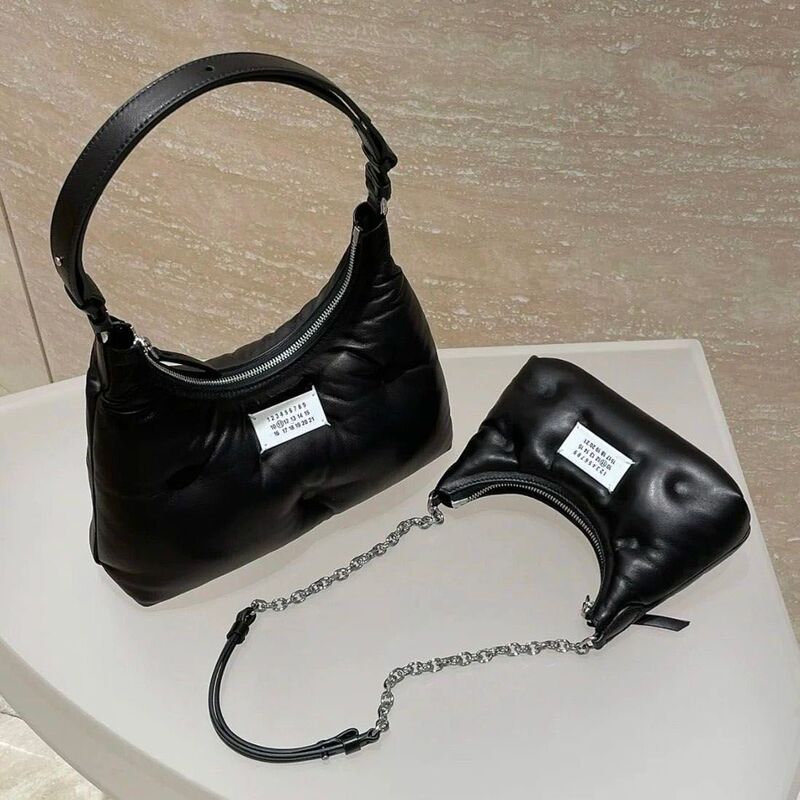 Cross-Border Hot-Selling 2025 Margiela New Hobo Underarm Bag for Women, Genuine Leather Shoulder Crossbody Sponge Cloud Bag for Women Cross-Border Hot-Selling 2025 Margiela New Hobo Underarm Bag for Women, Genuine Leather Shoulder Crossbody Sponge Cloud Bag for Women