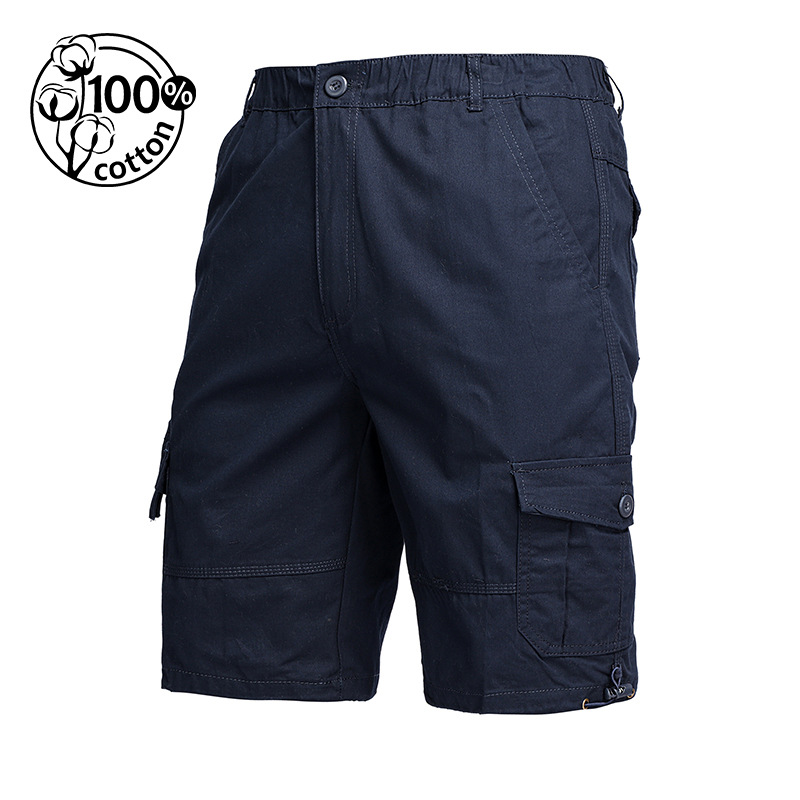 Comercio exterior al por mayor pantalones finos de verano de cinco puntos para hombres deportes de algodón puro para hombres pantalones casuales populares para hombres monos sueltos para hombres