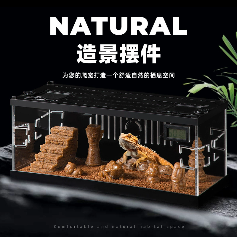 Песчаная скульптура ветра, взбираясь на корню, микроландшафтная модель гравийной смолы в воду