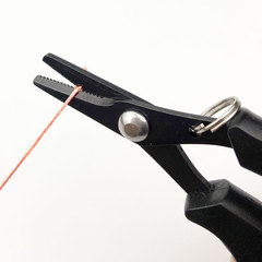 Small serrated scissors, stainless steel mini fishing scissors, PE carbon wire fishing knife set, fishing tackle wholesale