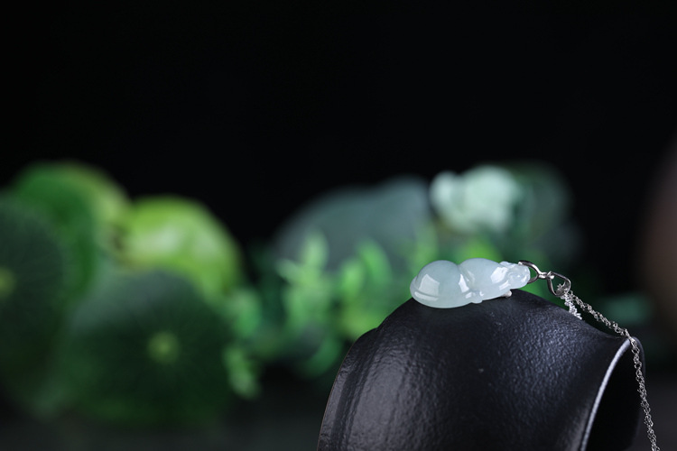 030103064翡翠葫芦吊坠项链. (7)