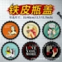 墙面造型美式幽默铁皮画