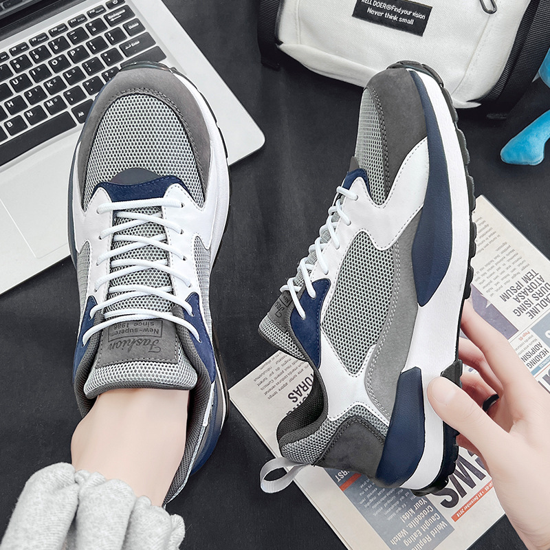 China-Chic ins Scarpe da papà a vita alta Moda per adolescenti Scarpe da ginnastica da basket casual oversize per studenti da uomo_voghion.com