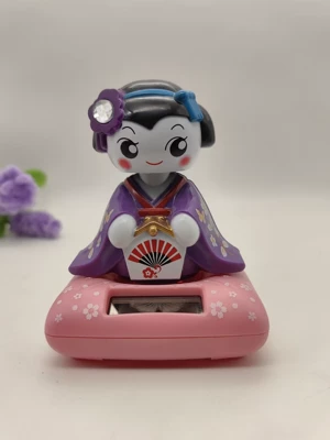 Car ornaments | Machine Hot Boutique Car - 101011-sitting-geisha-nod-with-diamond