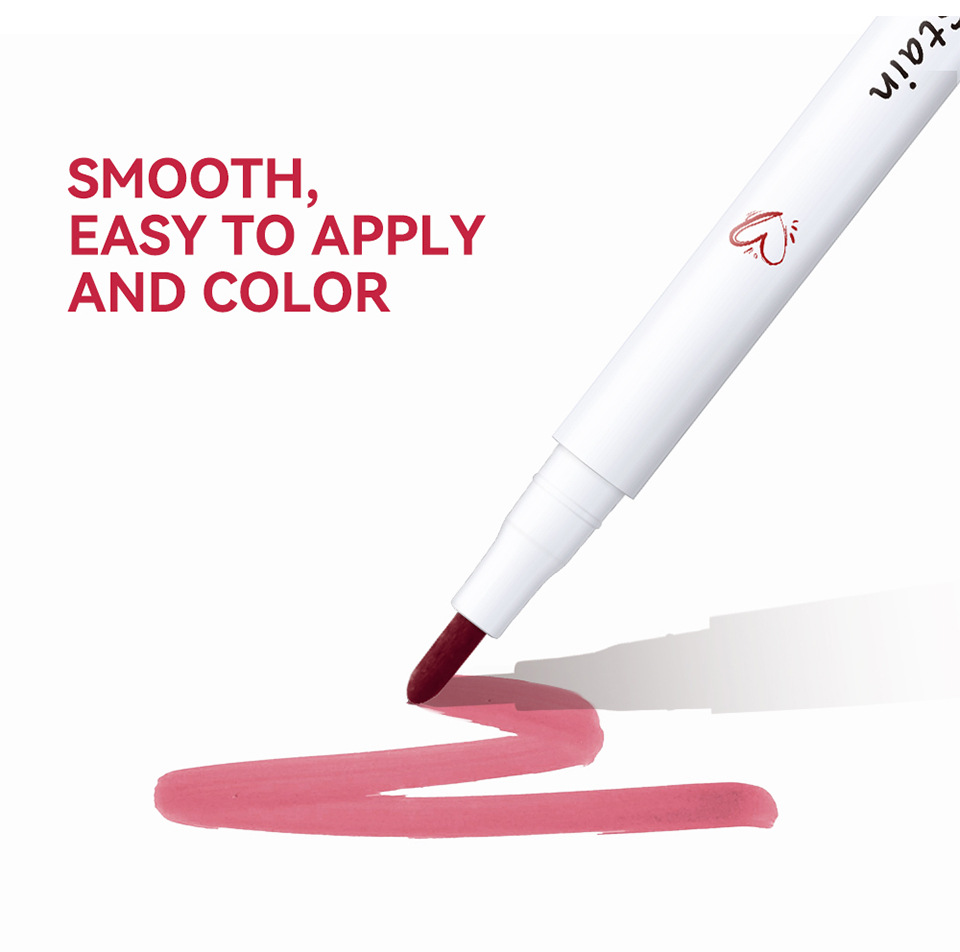 lakerain lip liner pen matte, not easy to stick to the cup, smooth lip liner pen undefined