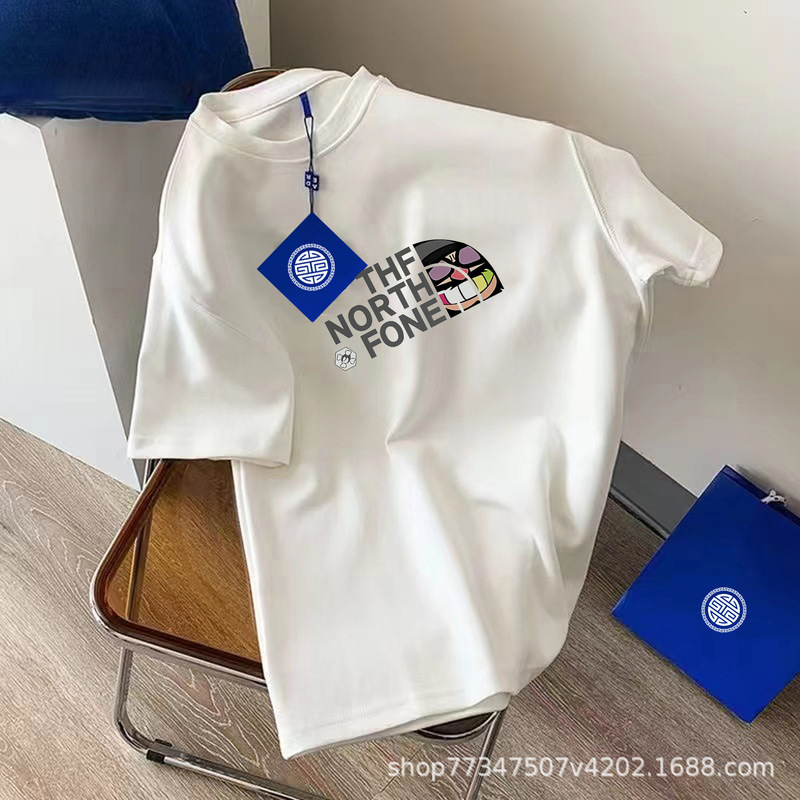 300g Heavy American Cotton Short-sleeved T-shirt Summer Loose All-match Casual Trendy Top for Men and Women Couple Same