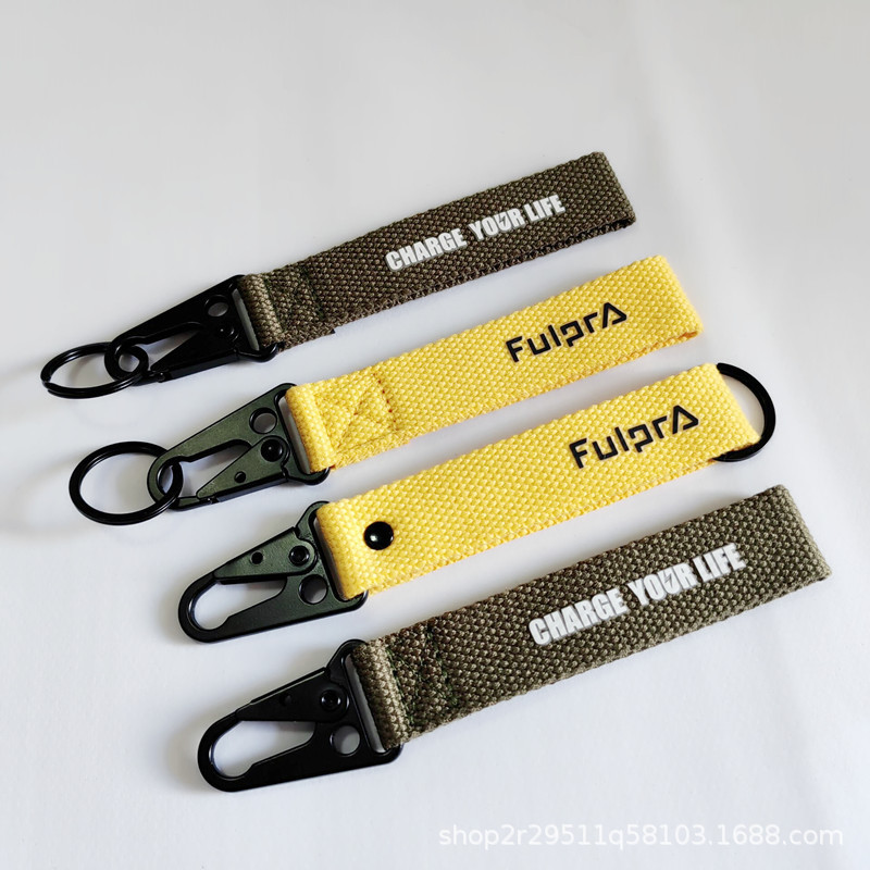 Personalized Keychain with Eagle Beak Buckle for Car Keys, Motorcycle Strap Buckle, Trendy Brand Waist Hanging Canvas Pure Cotton Pendant with Printed Logo Personalized Keychain with Eagle Beak Buckle for Car Keys, Motorcycle Strap Buckle, Trendy Brand Waist Hanging Canvas Pure Cotton Pendant with Printed Logo