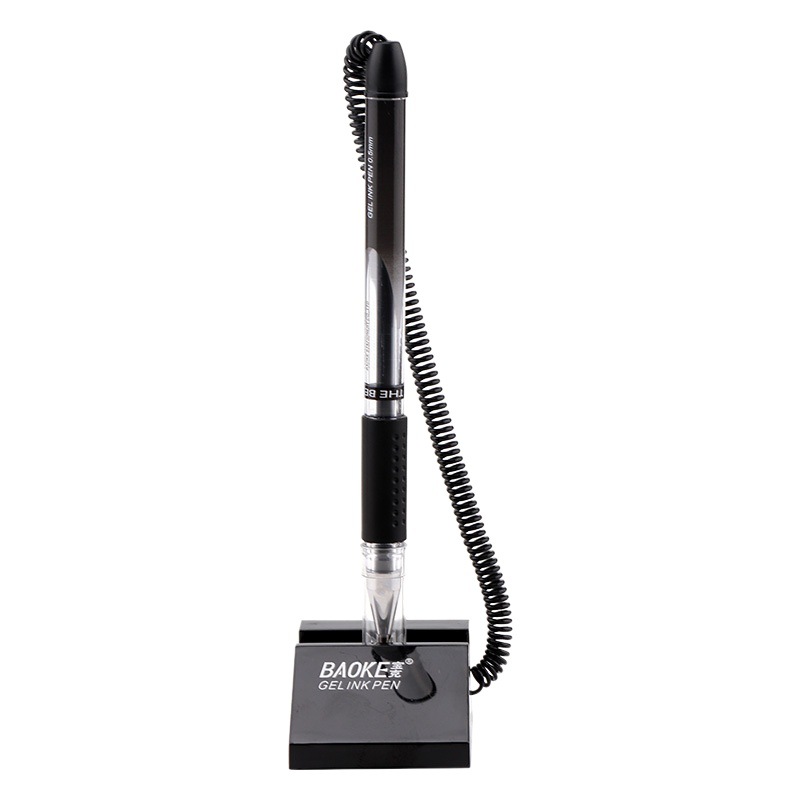 Baoke NO850 Neutral Desk Pen 0.5mm Black 850 Double Bead Desk Pen Office Conference Pen Sticky Table Desktop