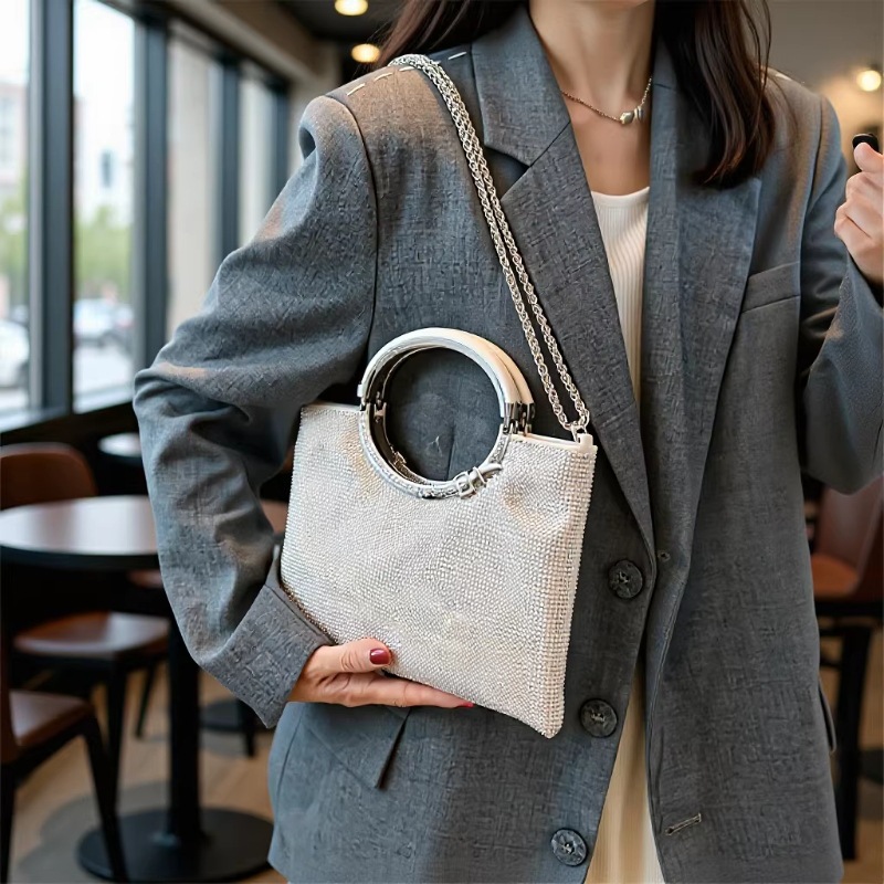Cross-Border Amazon Style Trendy Evening Bag Party Clutch Sparkling Handbag For Banquets