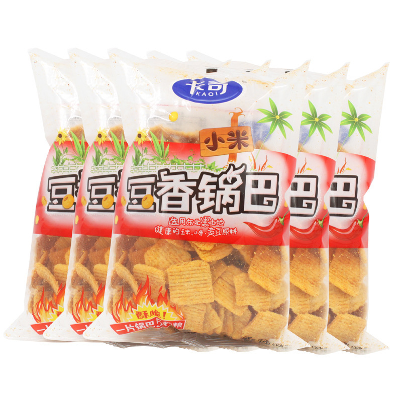 卡奇小米豆香锅巴240g*5袋香辣烧烤香甜口味休闲零食膨化食品产|undefined