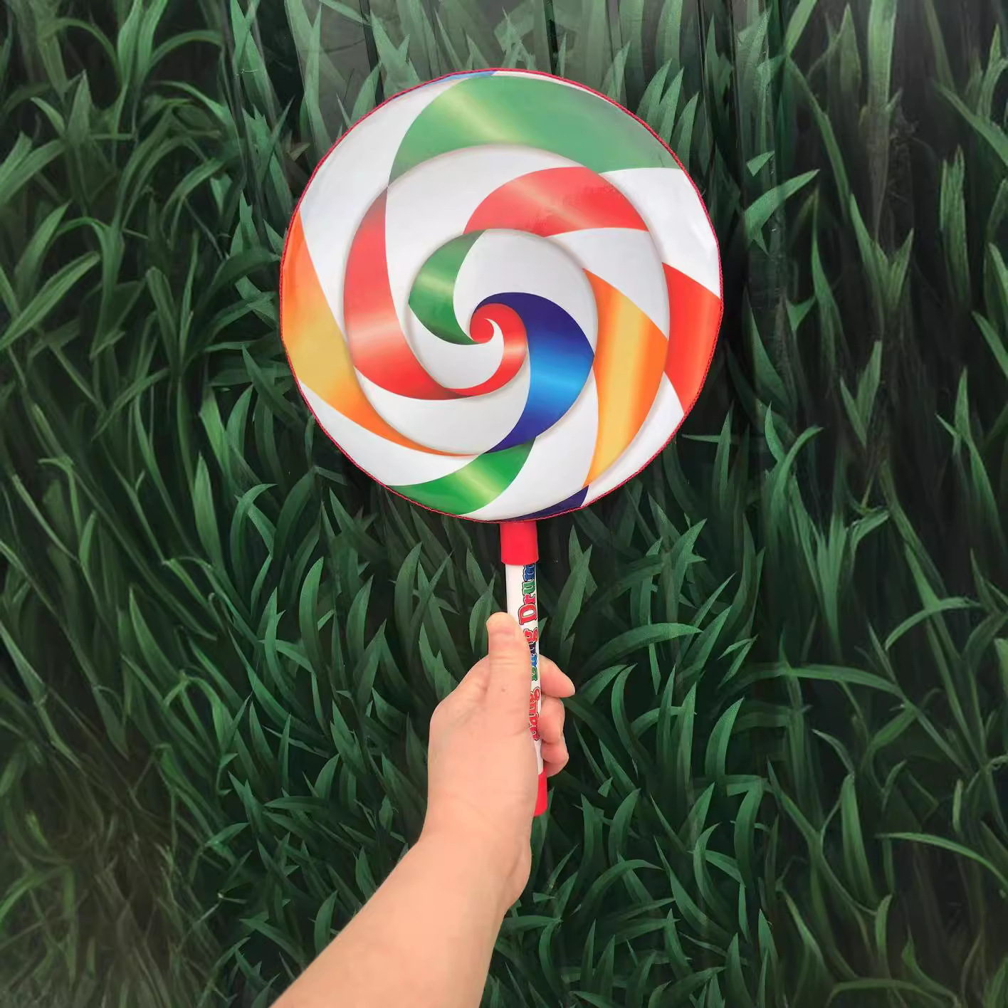 Fábrica al por mayor Orff instrumento de percusión tambor de mano música enseñanza ayudas 6 pulgadas 8 pulgadas 10 pulgadas tambor de piruleta