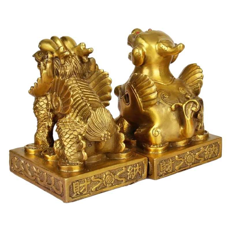 Медные храбрые украшения Большой маленький размер пара медных кожаных отдыха медные храбрые украшения