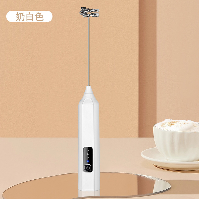 JLL7601USB电动打蛋器打奶泡器电动小型家用咖啡奶泡机搅拌烘焙|undefined
