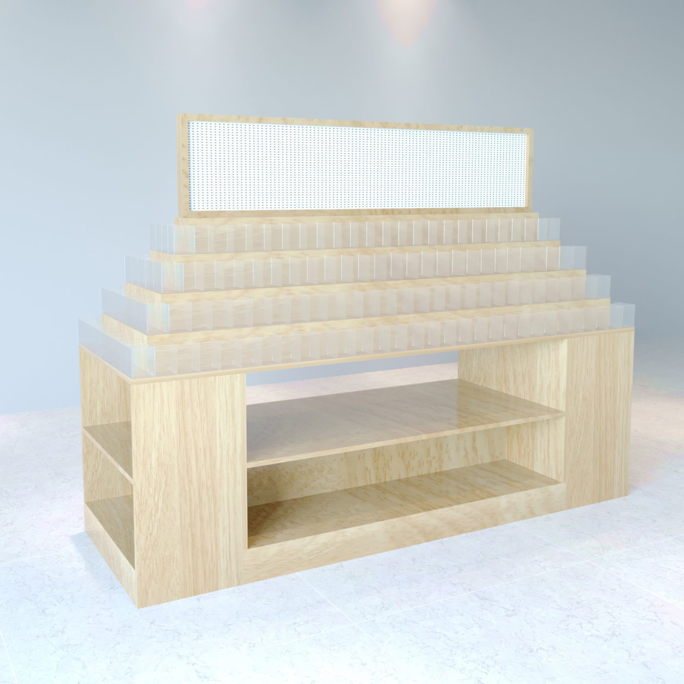 超市文具店笔架金字塔透明亚克力货柜 商铺手工配件收纳展示架