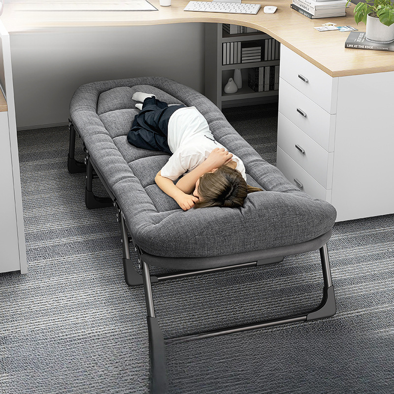 Naptime Folding Bed Single Recliner Camping Bed Adult Simple Companion Portable Office Nap Artifact