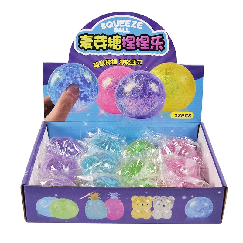 Douyin same model malt syrup decompressing the ball maltose gold powder buns pinch music to decompress the ball and release the ball slowly back