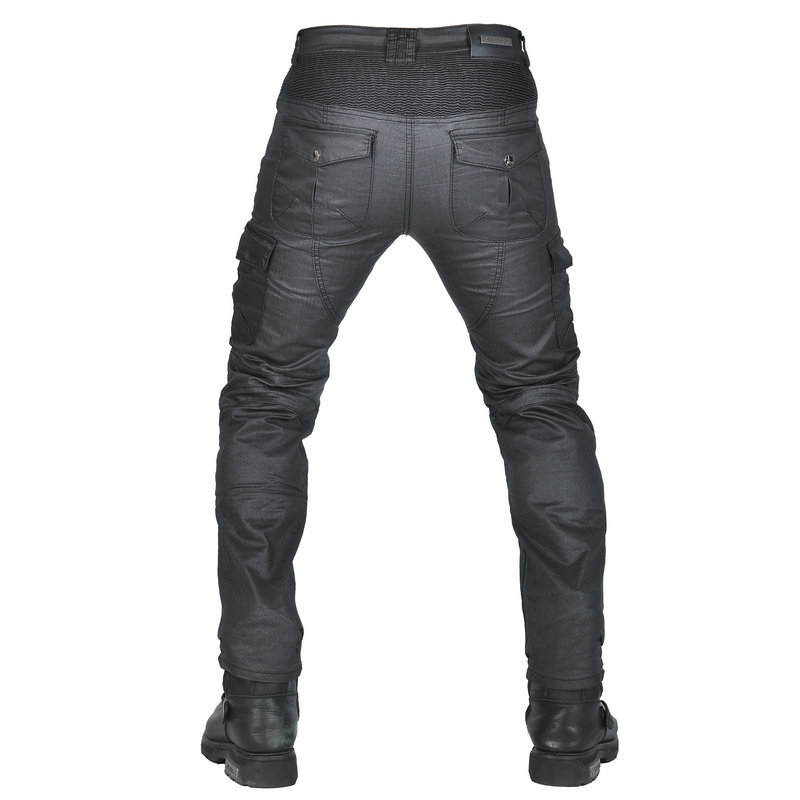 VOLERO motocicleta pantalones vaqueros recubiertos de la motocicleta de la vendimia multi-bolsa de herramientas casuales ciclismo pantalones de silicona equipo de protección