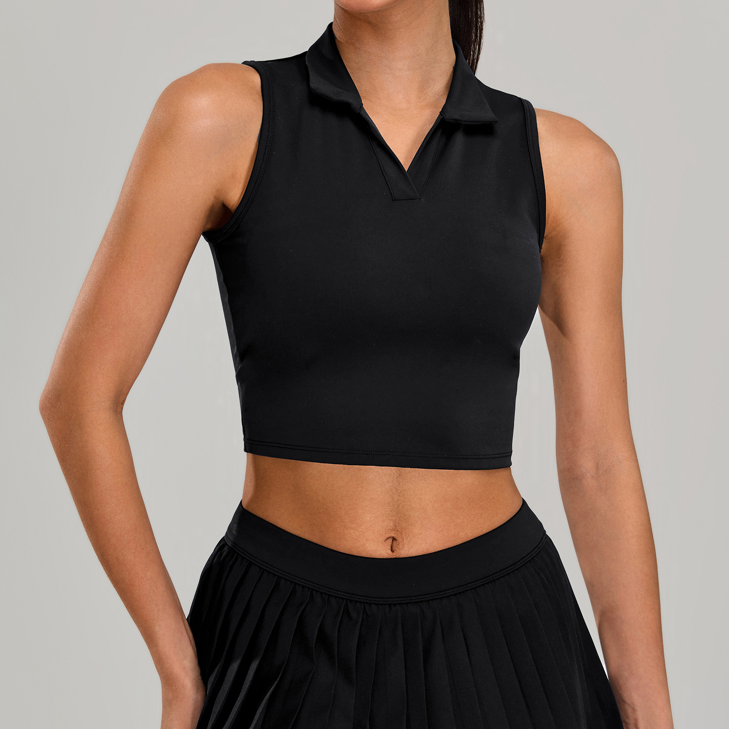 Chaleco deportivo ajustado desnudo transfronterizo Chaleco de yoga sin mangas transpirable para mujer