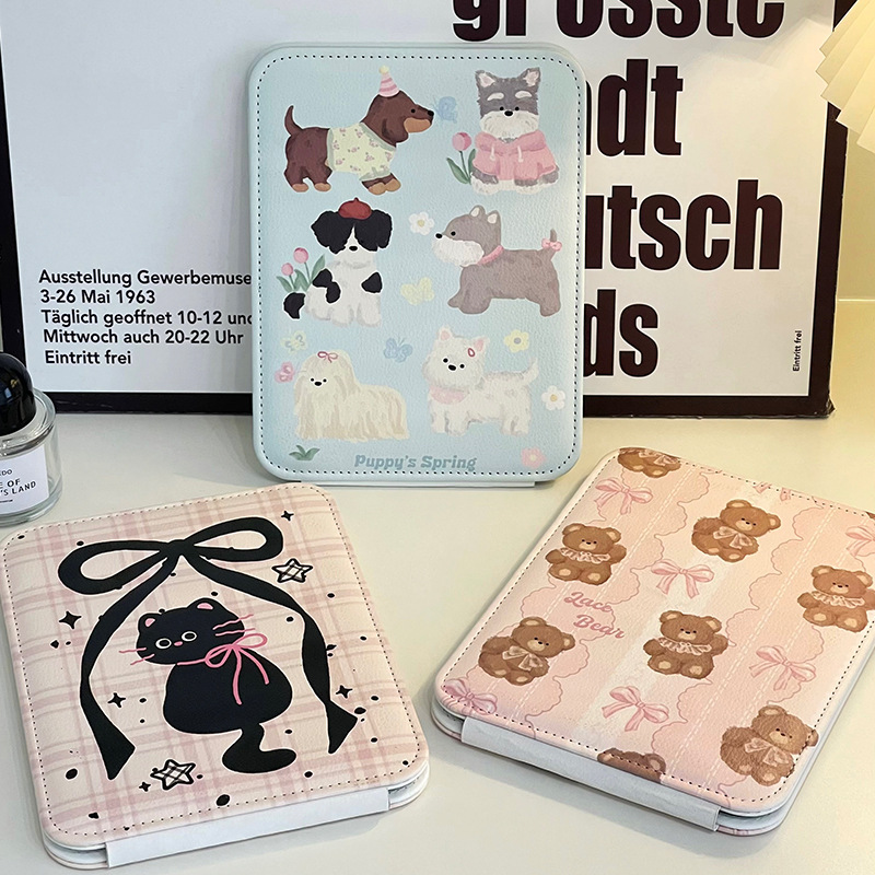 Spot nuevo espejo de maquillaje de escritorio portátil y simple espejo de tocador plegable portátil para mujer espejo de dormitorio para estudiantes en casa