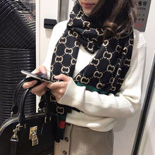 双面大牌羊绒围巾女冬季保暖披肩欧美秋冬百搭长款加厚学生围脖