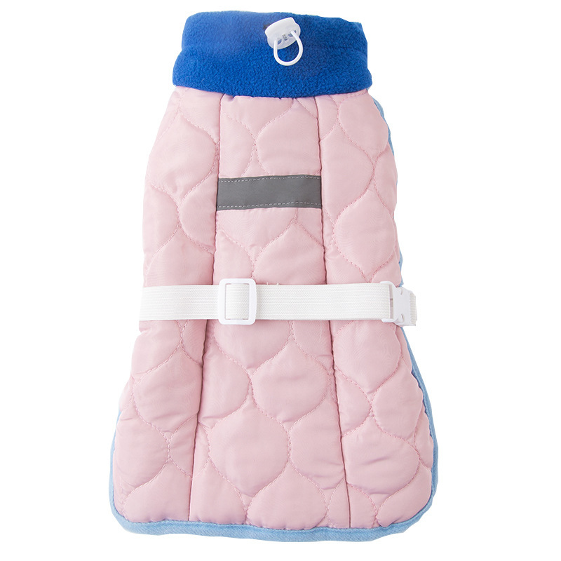 Primavera y otoño gato estilo coreano estilo casual chaleco acolchado chaleco ropa acolchada de algodón mediano y pequeño perro mascota ropa de peluche