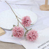 3 header chrysanthemum simulation flower ping -pong chrysanthemum 3 thorns ball chrysanthemum wedding fake flower silk flower decorative flower home decoration spot