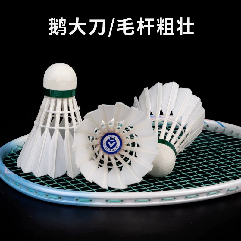 VICTOR/威克多 Victory Badminton Master 6X Professional Competition Durable Goose Feather 12 Pack MS-6X