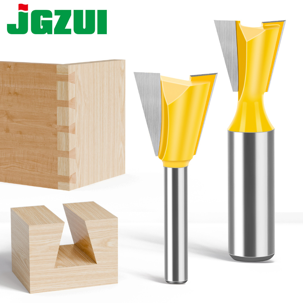 1/4柄1/2柄燕尾刀蜂箱刀榫合刀开槽铣刀子口荀刀修边机雕刻机