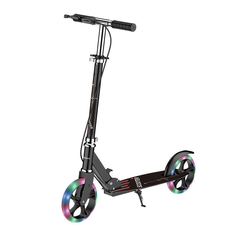 JPC scooter para adultos Niños dos ruedas plegables dos ruedas para trabajar en la ciudad Hombres y mujeres de 8 - 12 años Adolescentes adultos