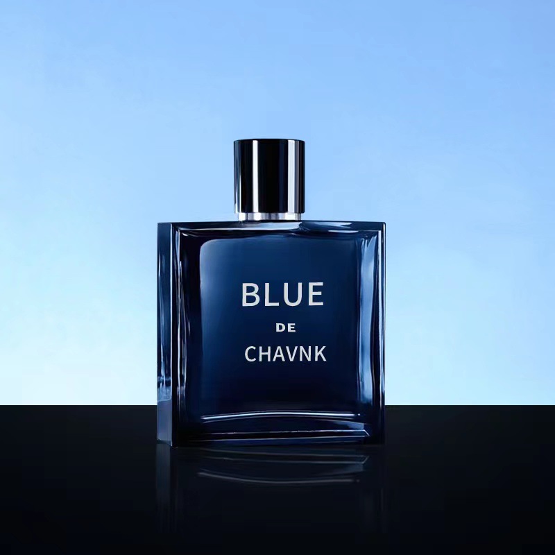 Nouveau parfum chaud en ligne rouge diffusion en direct parfum bleu pendant une longue période 100 ml charmant parfum d'océan pour hommes_voghion.com