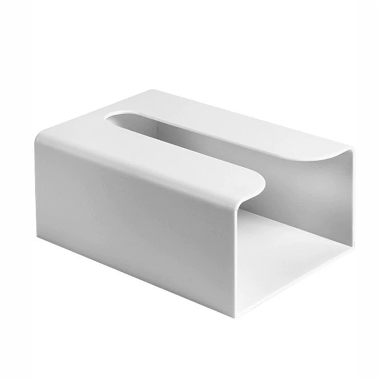 Caja de pañuelos de pared sin perforaciones, inodoro de sala de estar, caja de dibujo de papel creativa sin costuras, caja de dibujo multifuncional de cocina para el hogar