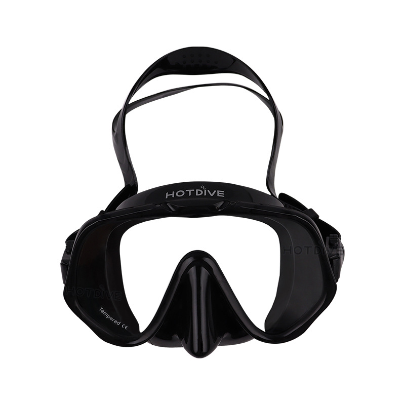 HOTDIVE equipo de buceo máscara de buceo libre de buceo profundo máscara sin marco adulto Lente de Cristal Templado