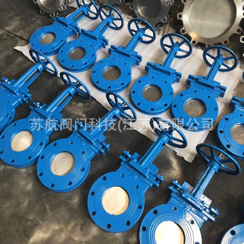 供应PZ73H-10/16C手动刀型闸阀 高温耐磨304不锈钢闸板铸钢对夹式-阿里巴巴