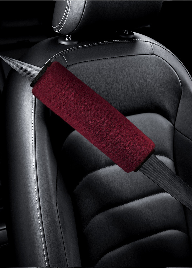 Car Truck universal breathable safety belt cover 27CM50CM shoulder pad anti-tightening anti-wear safety belt cover plush warm
