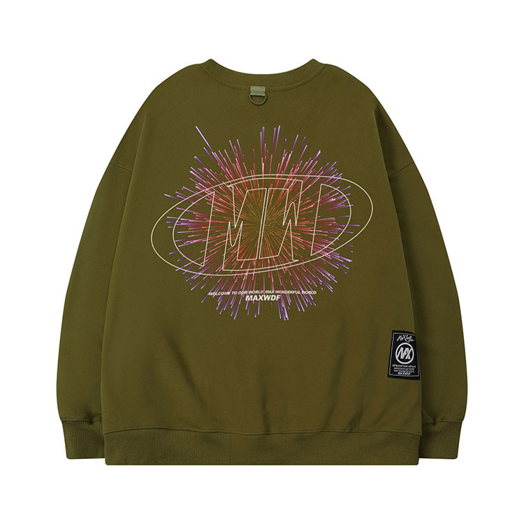 Men's Clothing round neck pullover sweatshirt original Dongshankou design couple style heavyweight high street Japanese style_voghion.com